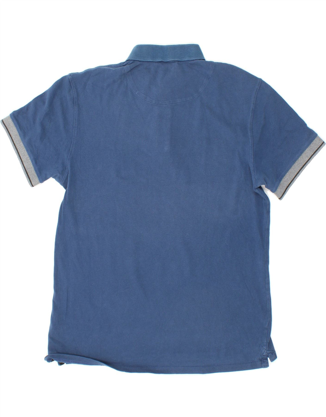 REFRIGUE Mens Slim Polo Shirt XL Navy Blue Cotton Vintage Refrigue and Second-Hand Refrigue from Messina Hembry 