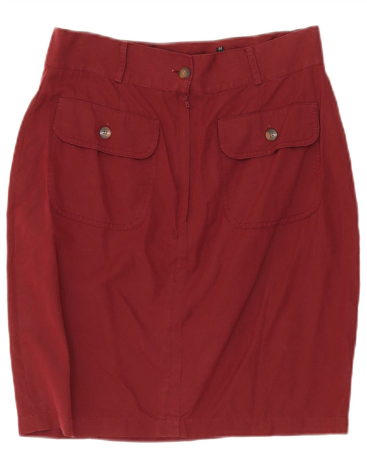 SUPERIOR ženska pencil suknja IT 44 srednje W27 tamnocrveni pamuk