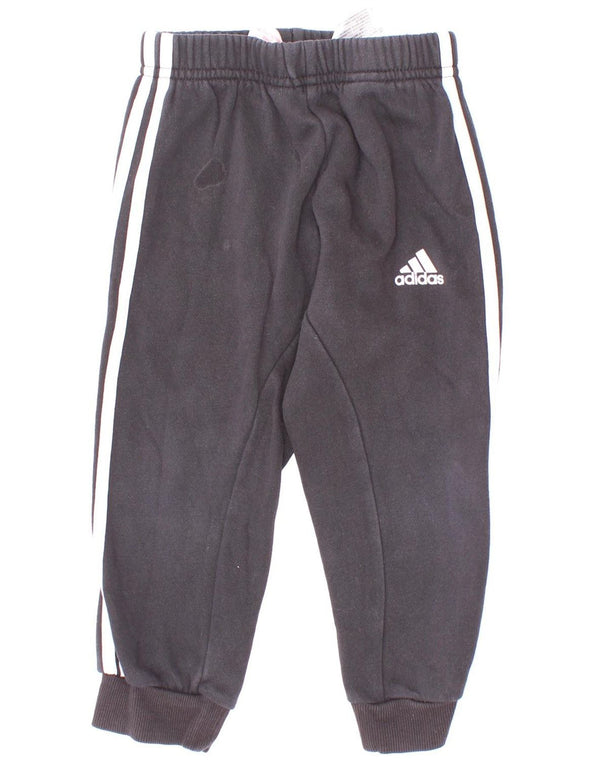 Adidas Baby Boys Trenirke Hlače 18-24 mjeseca Crne pamučne