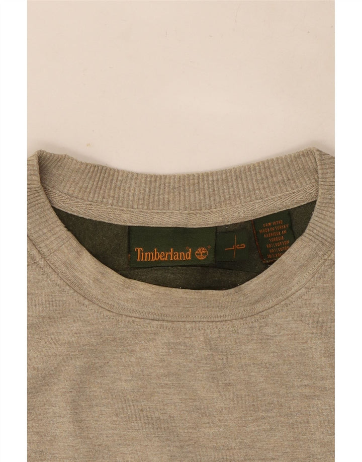 Timberland muška majica dugih rukava veliki sivi pamuk