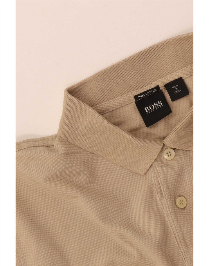 Hugo Boss muška polo majica mala, bež pamuk