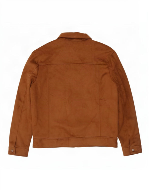 Zara muška bomber jakna od umjetne antilop kože UK 42 XL bež poliester
