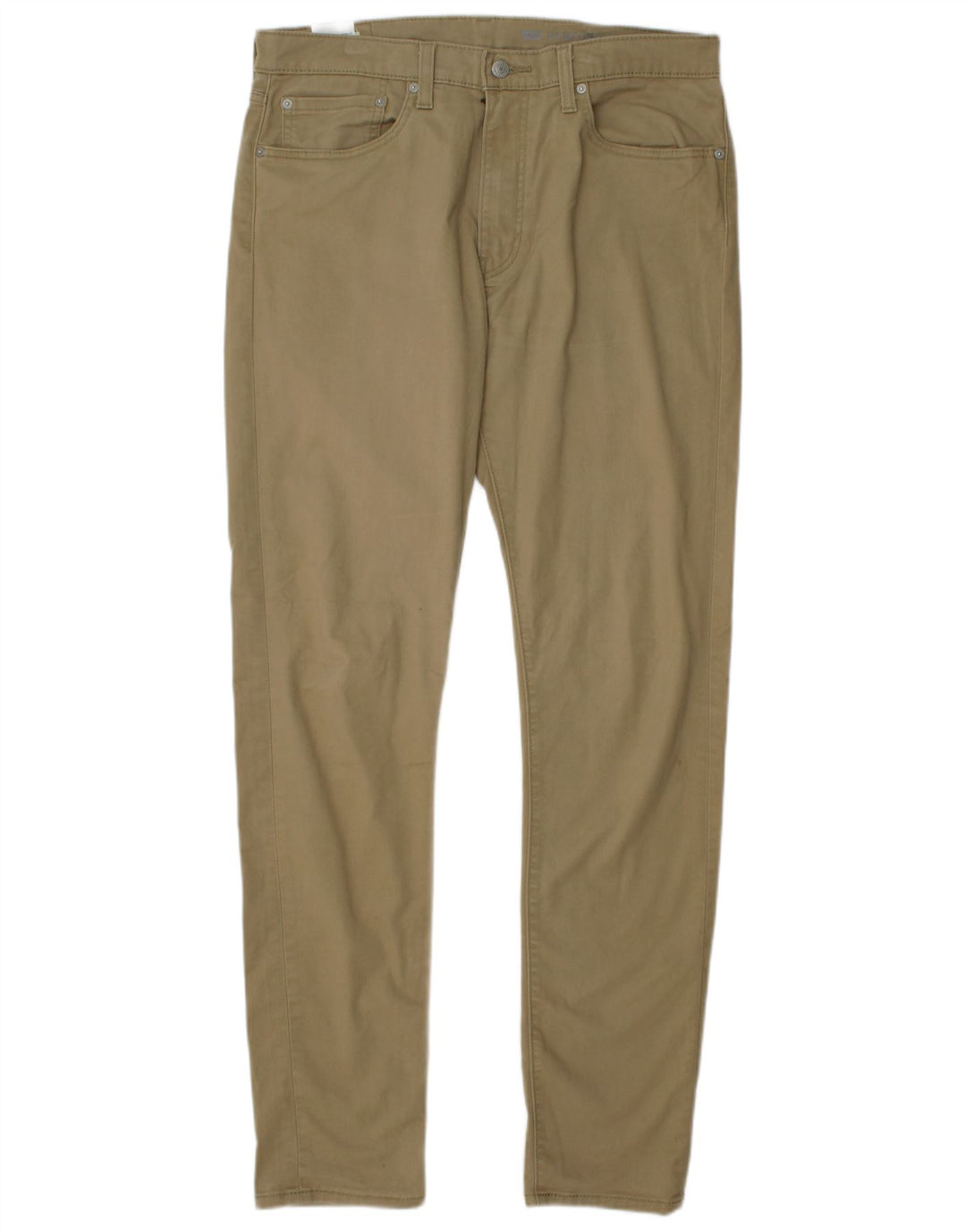 LEVI'S muške 512 uske sužene ležerne hlače W34 L36 bež pamuk