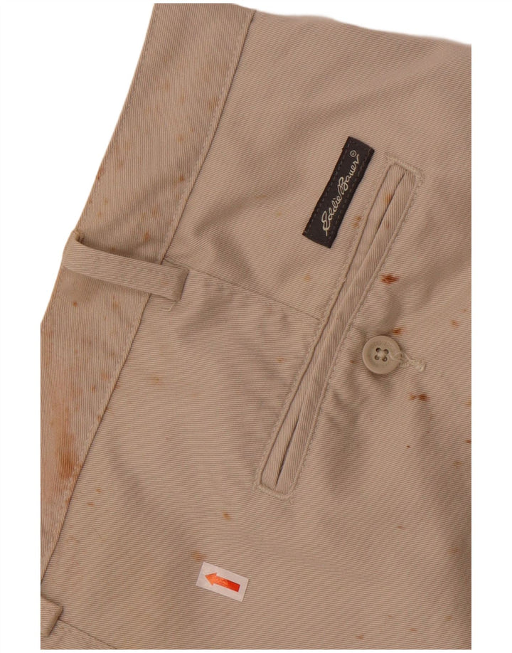 Eddie Bauer Muške kratke chino hlače W44 2XL Bež pamuk