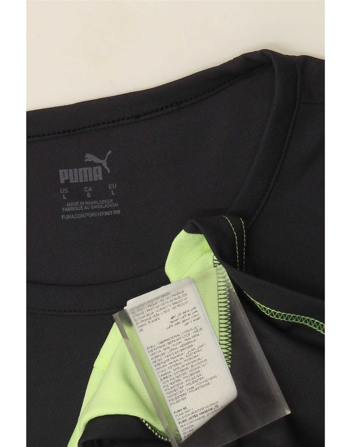Puma muška majica kratkih rukava velika crna boja od poliestera