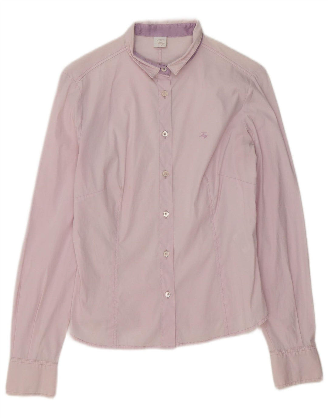 FAY Womens Shirt UK 10 Small Pink Cotton