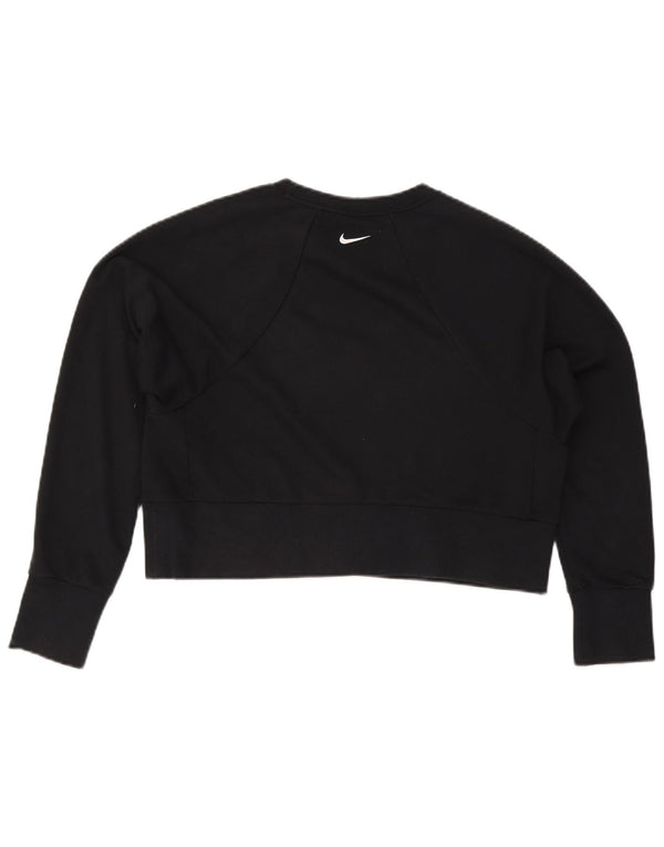 Nike Ženska skraćena kratka majica s velikim motivom UK 10, mala crna