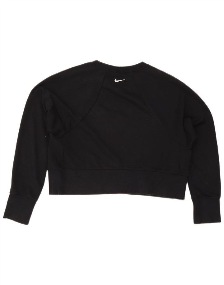 Nike Ženska skraćena kratka majica s velikim motivom UK 10, mala crna