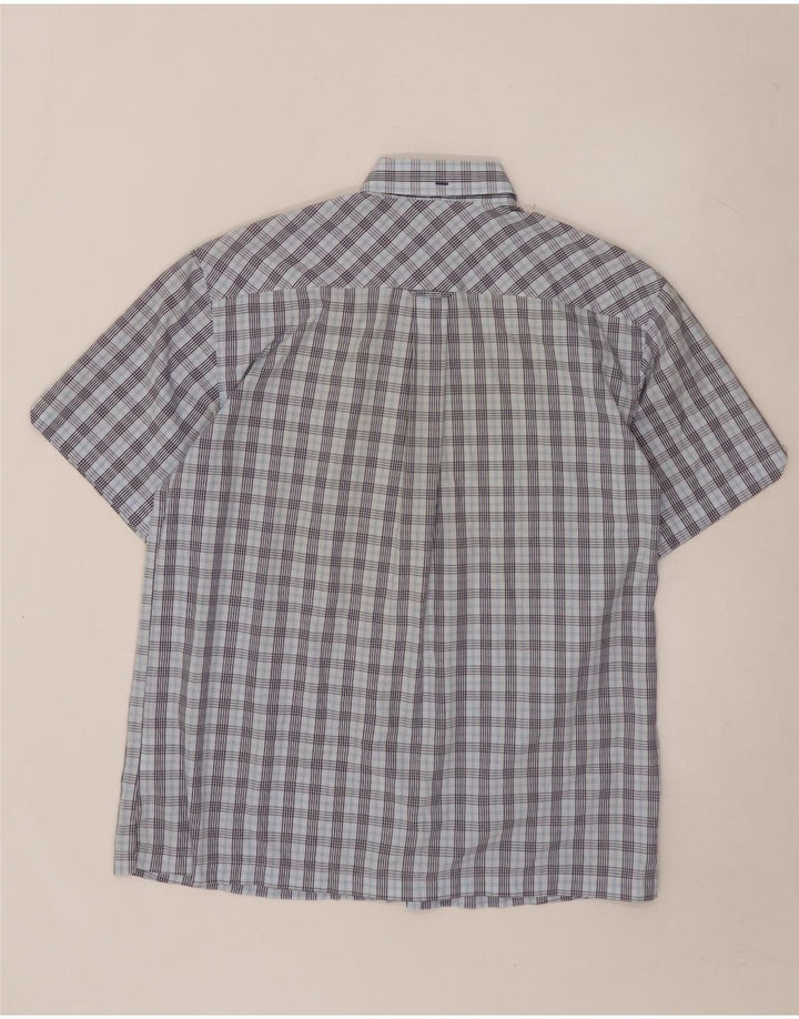 BEN SHERMAN Muška košulja kratkih rukava veliki plavi karo