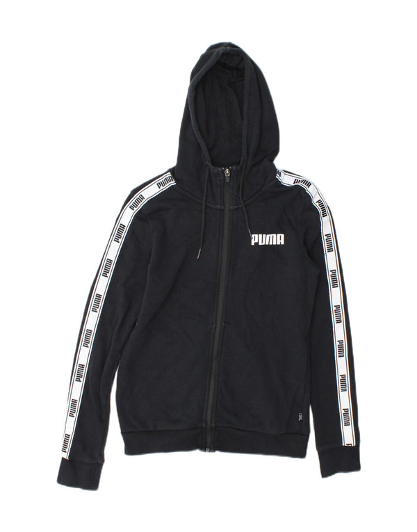 Puma ženski džemper s kapuljačom s patentnim zatvaračem UK 6 XS Navy Blue Colourblock