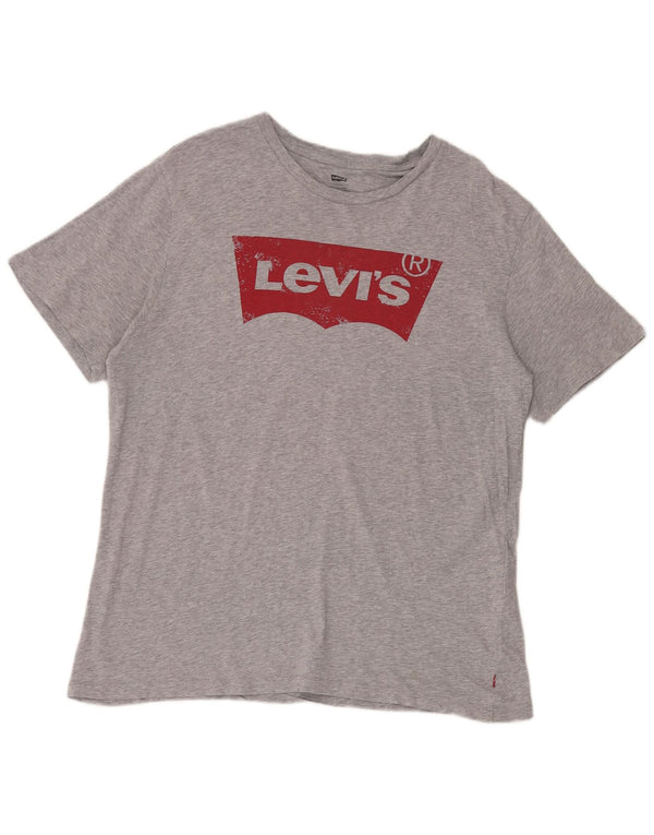Levi's muška majica s grafičkim motivima XL, sivi pamuk