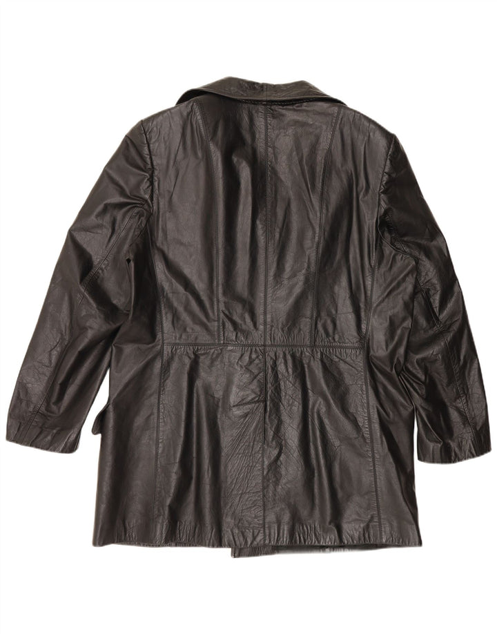 Vintage muška kožna jakna UK 42 XL crna