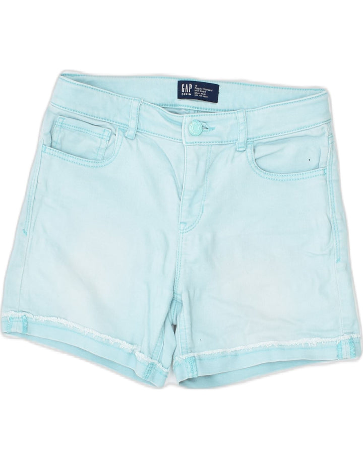 GAP Girls Denim Shorts 11-12 Years W26 Turquoise Cotton | Vintage | Thrift | Second-Hand | Used Clothing | Messina Hembry 