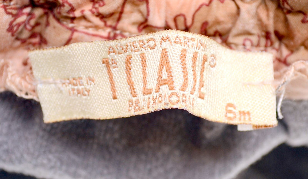 ALVIERO MARTINI Girls Circular Skirt 3-6 Months W17 L7 Grey Viscose - Second Hand & Vintage Designer Clothing - Messina Hembry