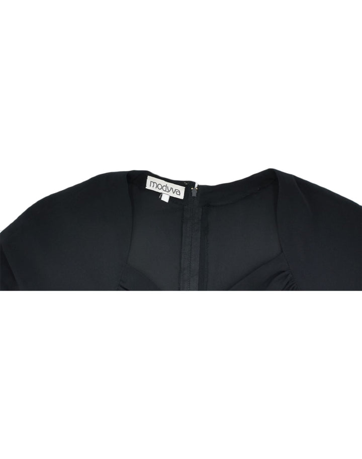 MODYVA Womens Sheath Dress UK12 Medium Black | Vintage | Thrift | Second-Hand | Used Clothing | Messina Hembry 