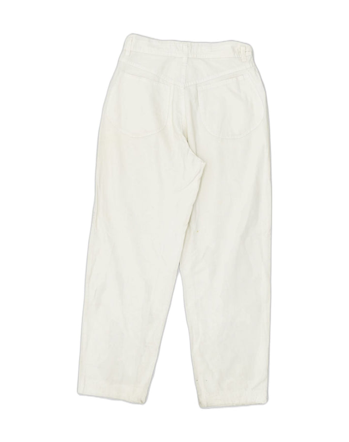 PRETTY LADY Womens Tapered Casual Trousers IT 44 Medium W28 L27 Off White | Vintage | Thrift | Second-Hand | Used Clothing | Messina Hembry 